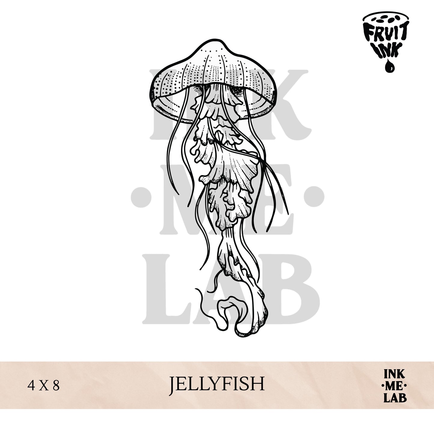 FRUIT INK TATTO 4x8cm BY INKME.LAB