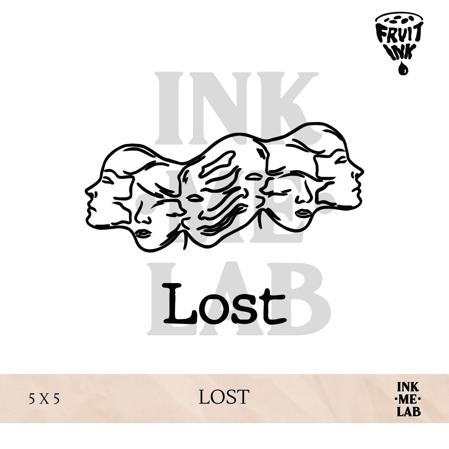 MINI FRUIT INK TATTO 5x5 cm VOL 2 BY INKME.LAB Tato Temporer Temporary