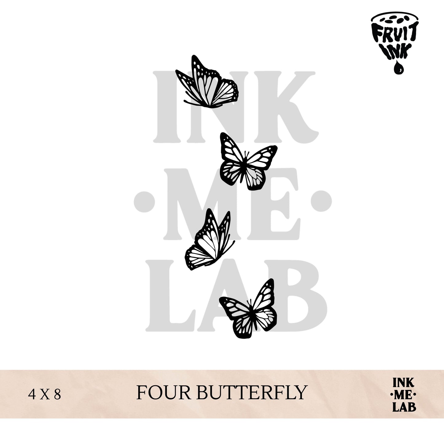 FRUIT INK TATTO 4x8cm BY INKME.LAB