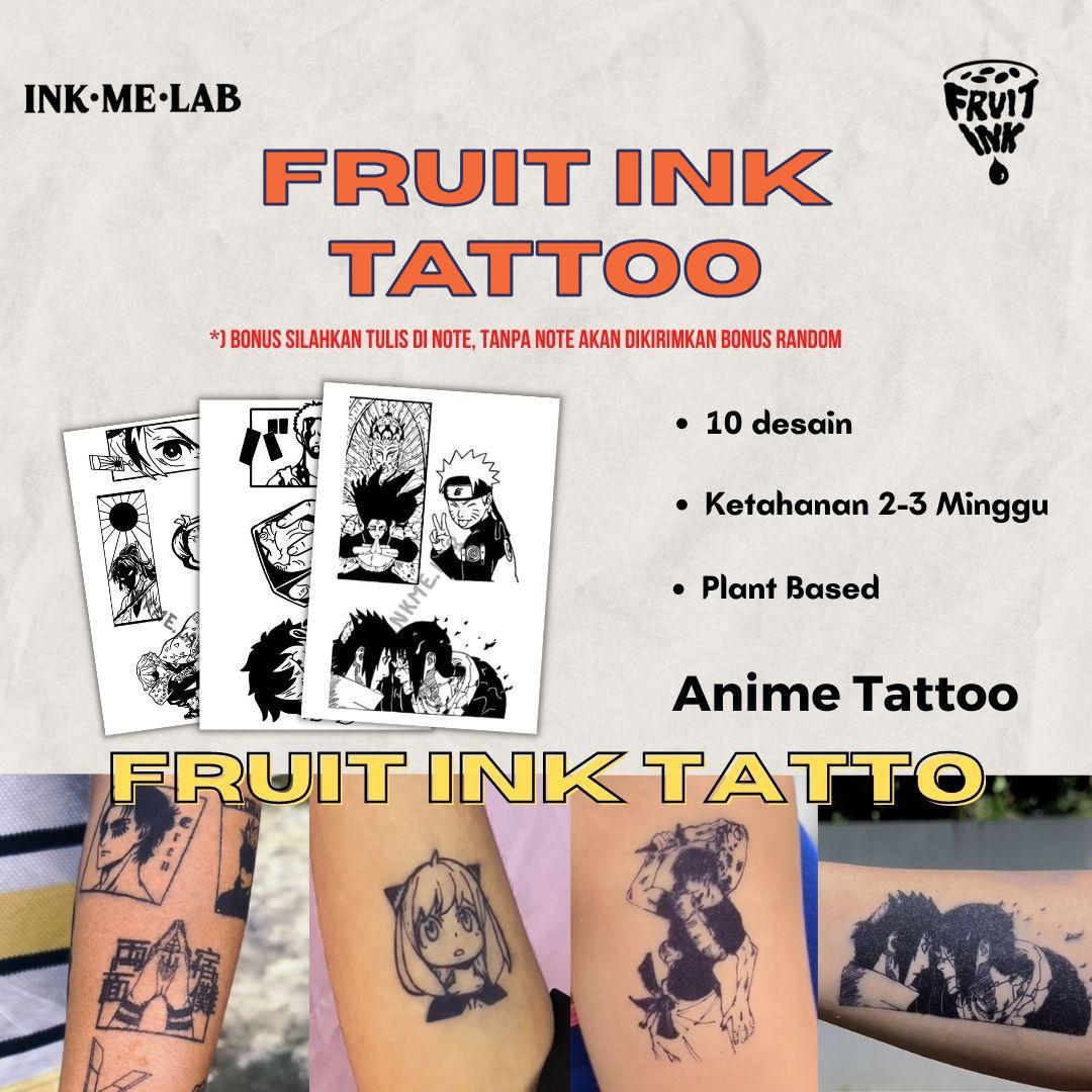 ANIME FRUIT INK TATTO BY INKME.LAB Temporary
