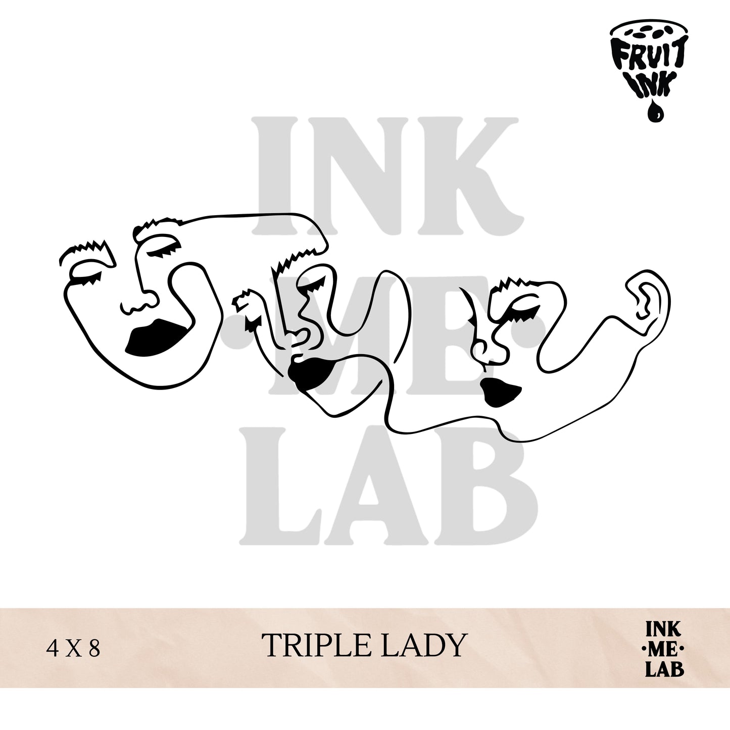 FRUIT INK TATTO 4x8cm BY INKME.LAB