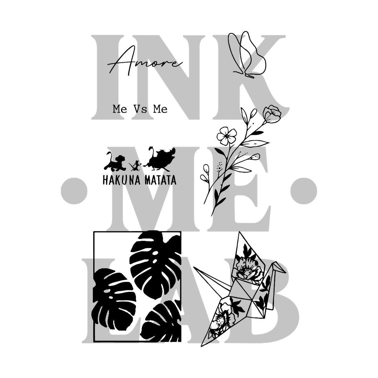 Aesthetic Girl Tattoo by Inkmelab 11x18 , Fruit Ink Tattoo Temporer Bertahan 2-3 Minggu