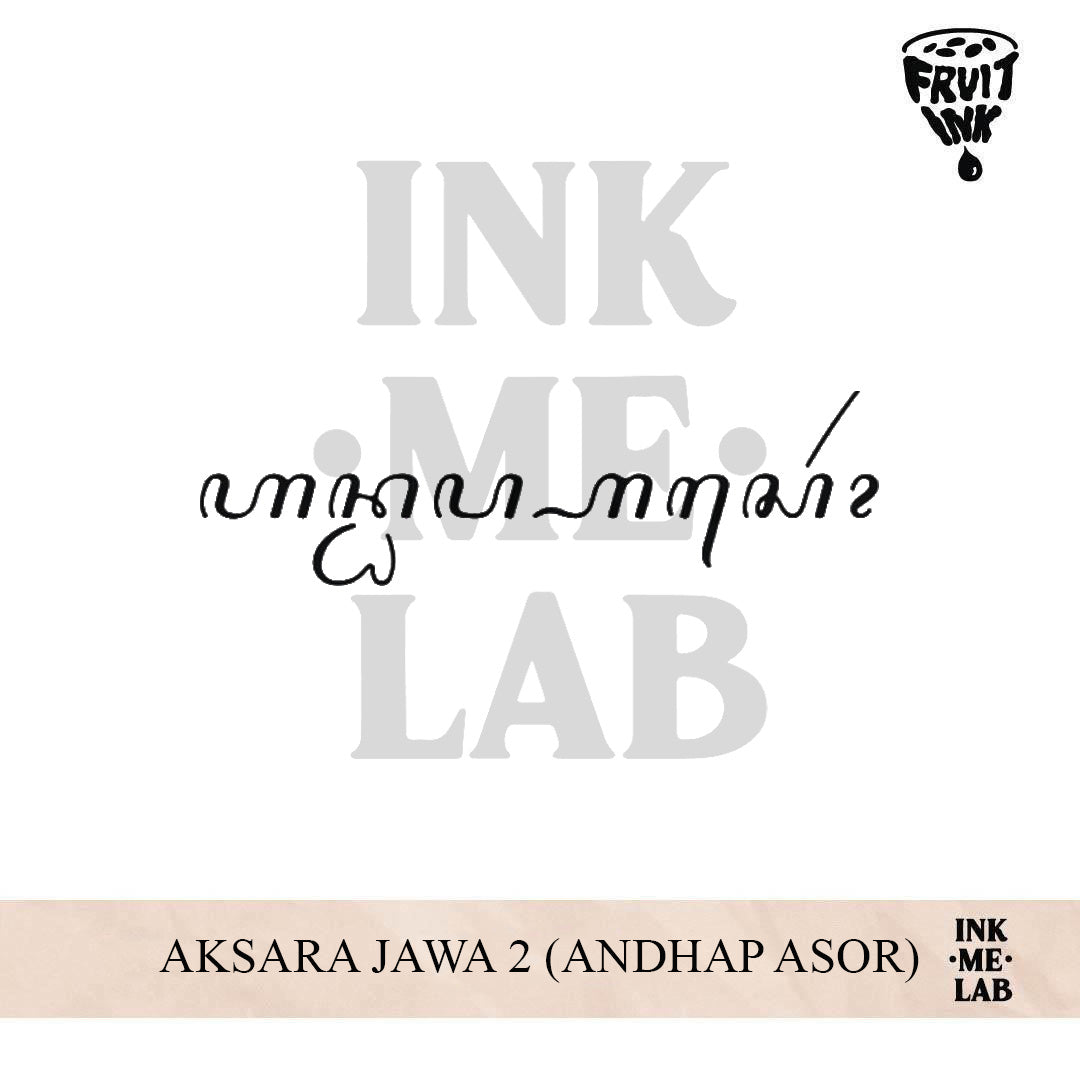 AKSARA JAWA 2 (ANDHAP ASOR) | 4 X 8 cm