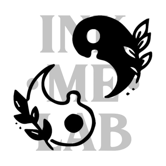 Fruit Ink Tattoo Couple Yinyang By Inkmelab - Tato Temporer Bertahan 2-3 minggu