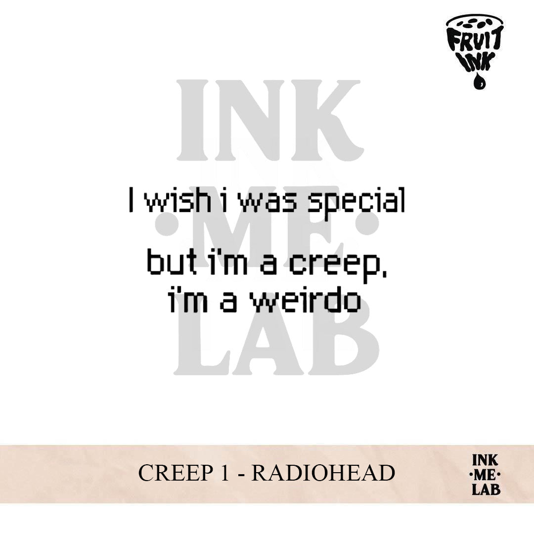 CREEP 1 - RADIOHEAD | 4 X 8 cm