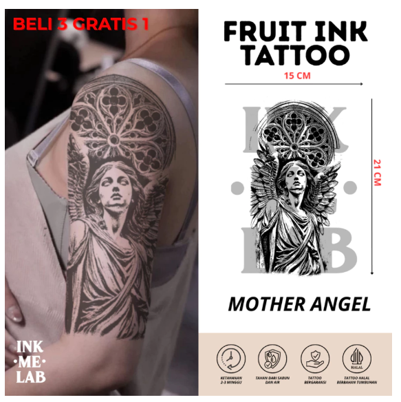 FRUIT INK TATTO 21x15cm BY INKME.LAB Tato Temporer