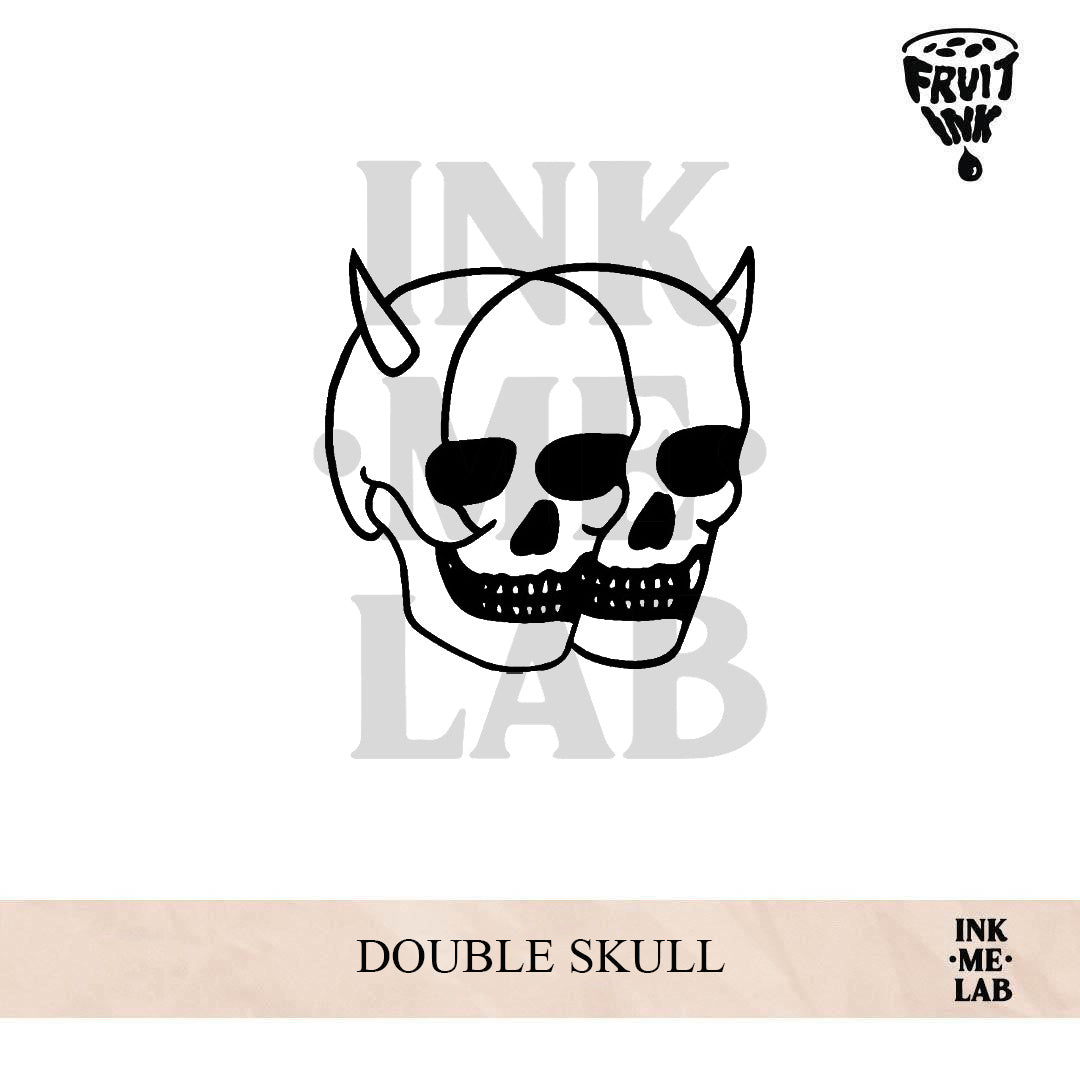 DOUBLE SKULL | 8 x 8 cm