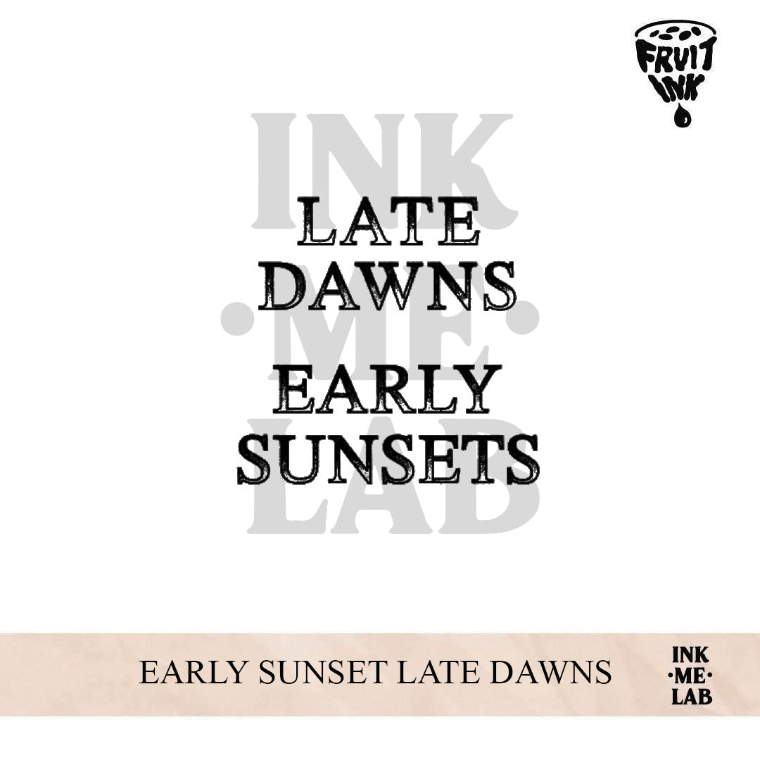 EARLY SUNSET LATE DAWNS | 8 x 8 cm