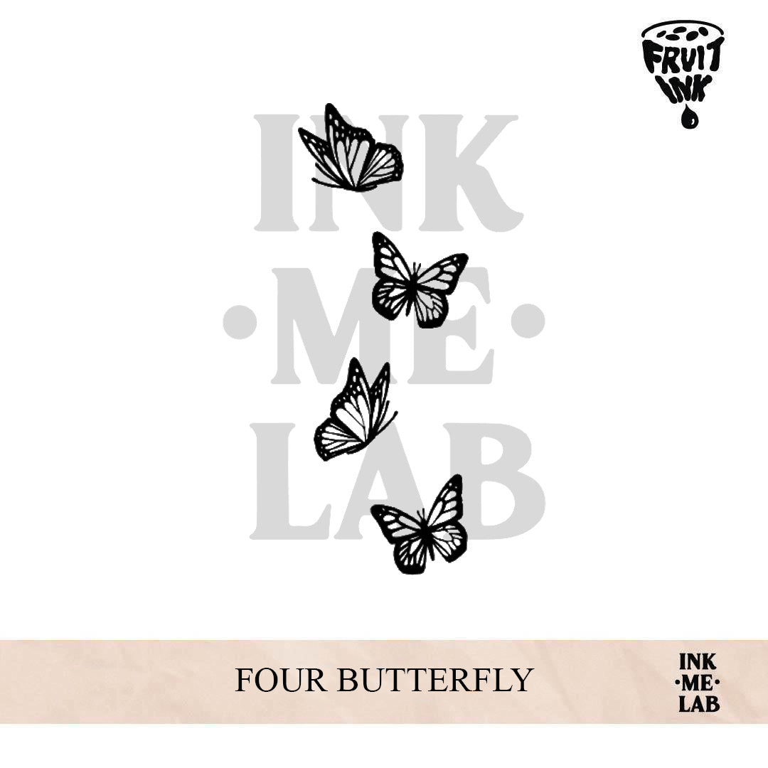 FOUR BUTTERFLY | 4 X 8 cm