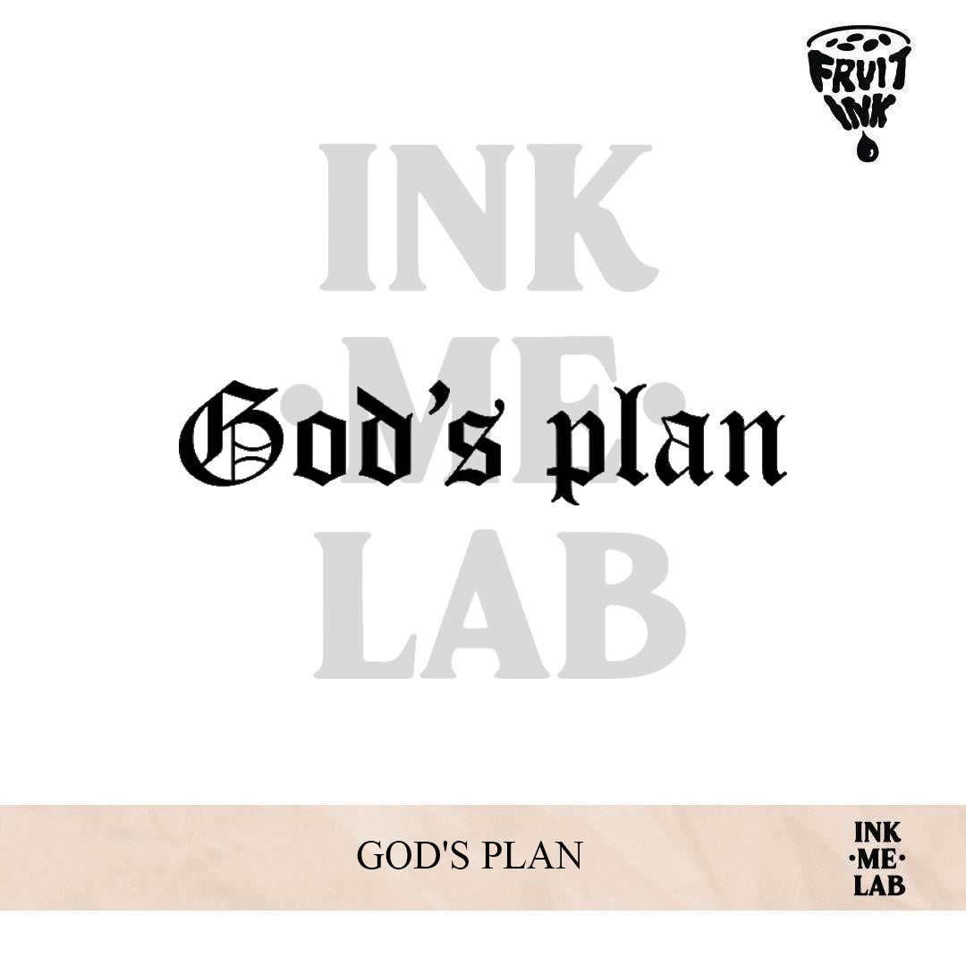 GOD'S PLAN | 4 X 8 cm
