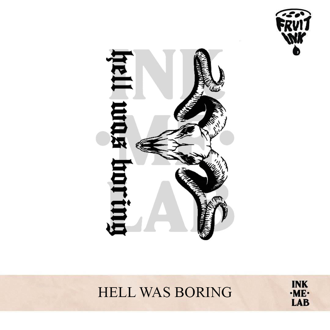 HELL WAS BORING | 10 x 7 cm
