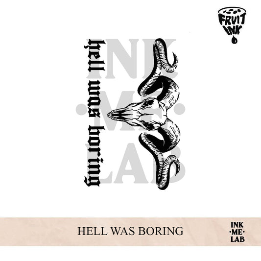HELL WAS BORING | 10 x 7 cm