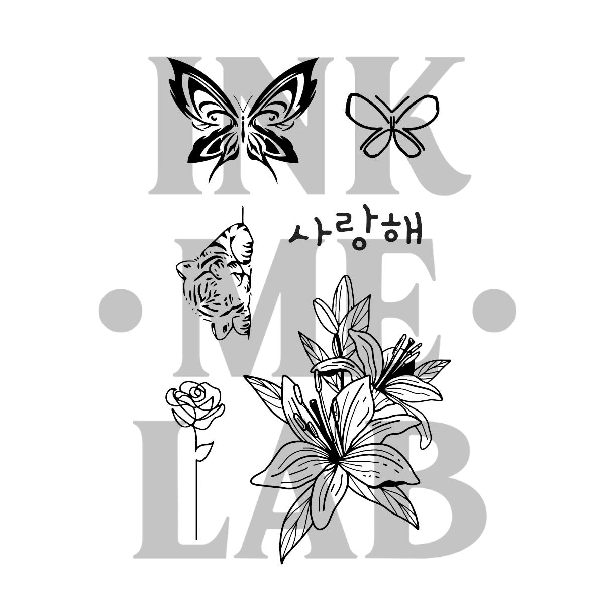 Korean Tattoo by Inkmelab 11x18 , Fruit Ink Tattoo Temporer Bertahan 2-3 Minggu