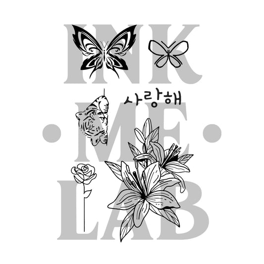 Korean Tattoo by Inkmelab 11x18 , Fruit Ink Tattoo Temporer Bertahan 2-3 Minggu