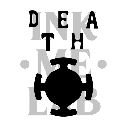 Law Death Tattoo by Inkmelab 10x7 , Fruit Ink Tattoo Temporer Bertahan 2-3 Minggu