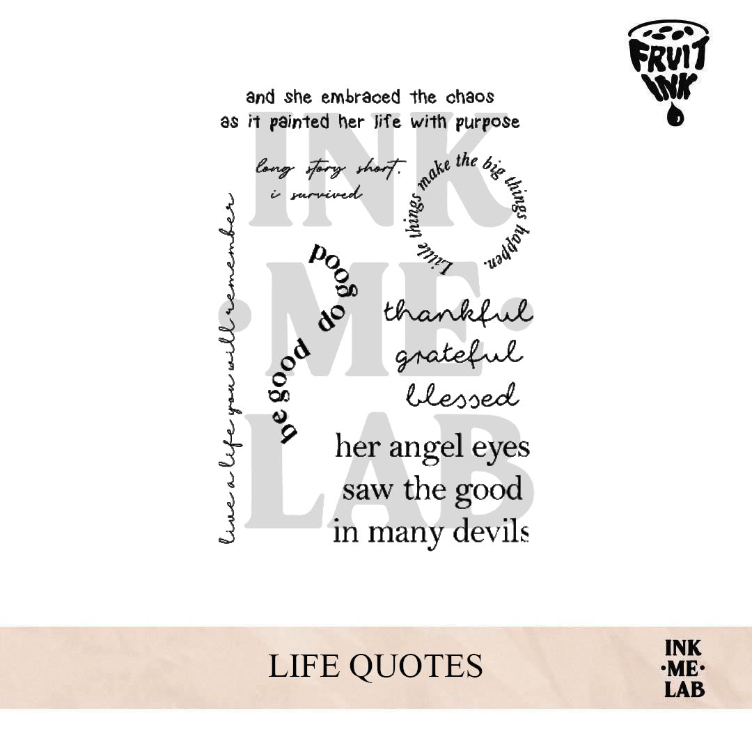 LIFE QUOTES | 10 x 7 cm