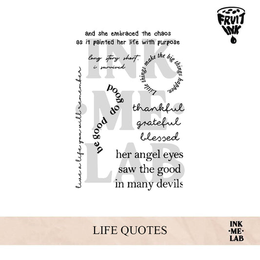 LIFE QUOTES | 10 x 7 cm