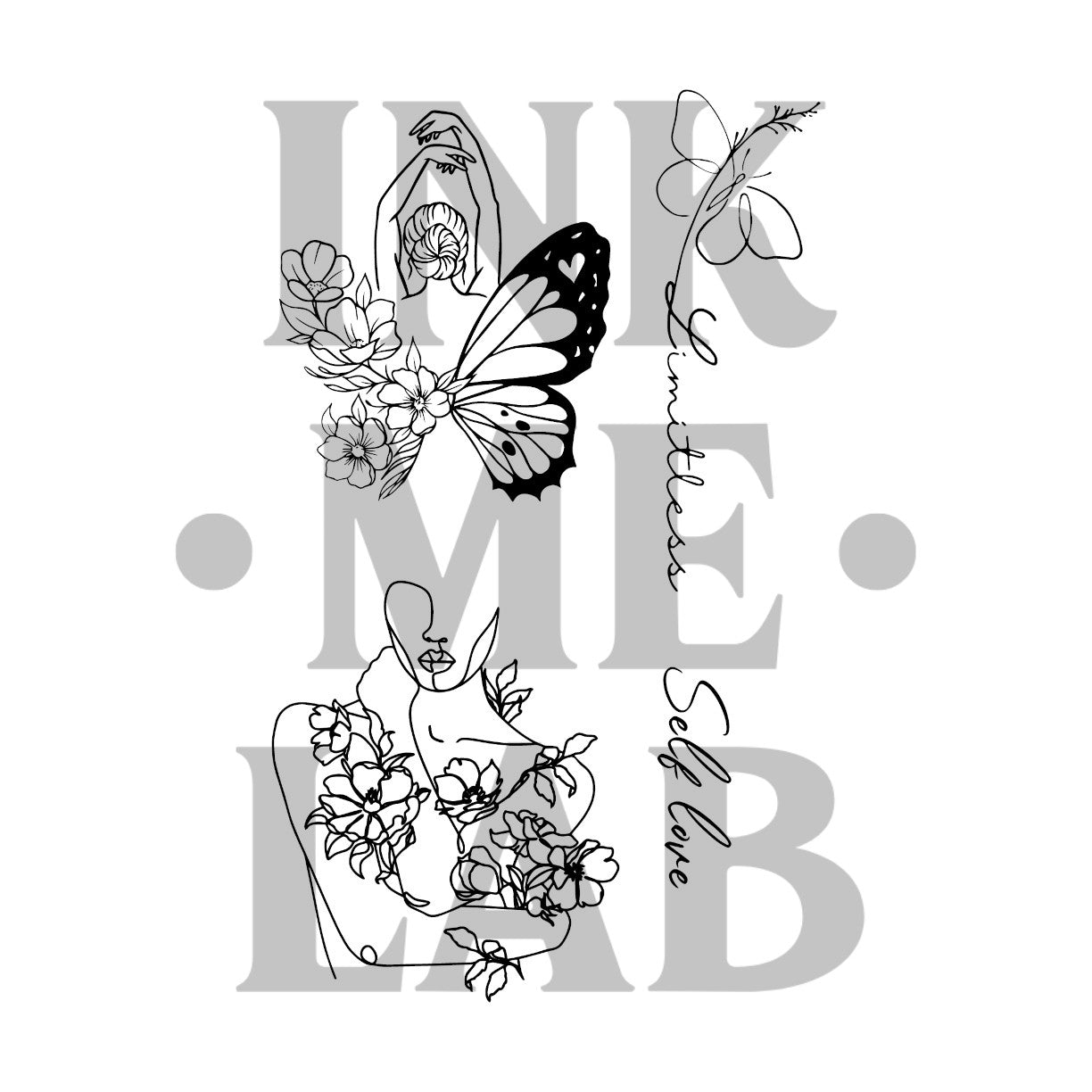 Love Yourself Tattoo by Inkmelab 11x18, Fruit Ink Tattoo Temporer Bertahan 2-3 minggu