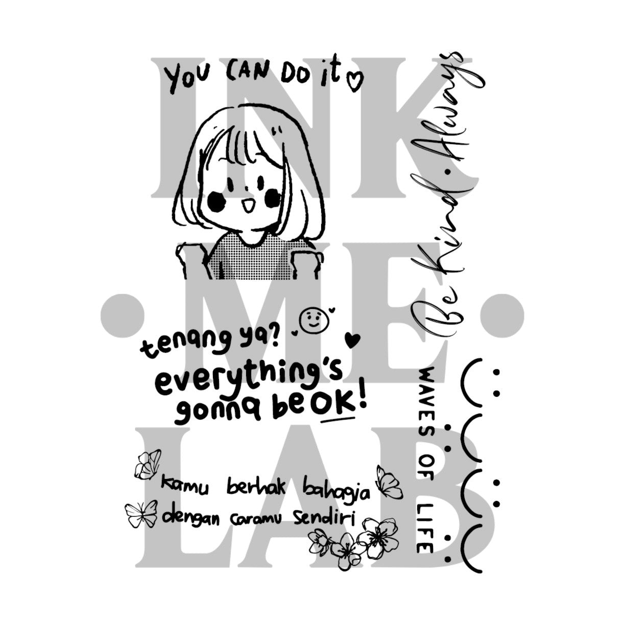 Moodbooster 2 Tattoo by Inkmelab 10x7 , Fruit Ink Tattoo Temporer Bertahan 2-3 Minggu