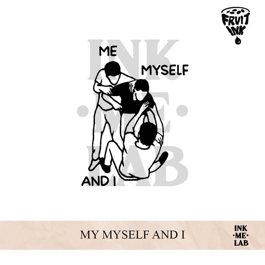 MY MYSELF AND I | 8 x 8 cm