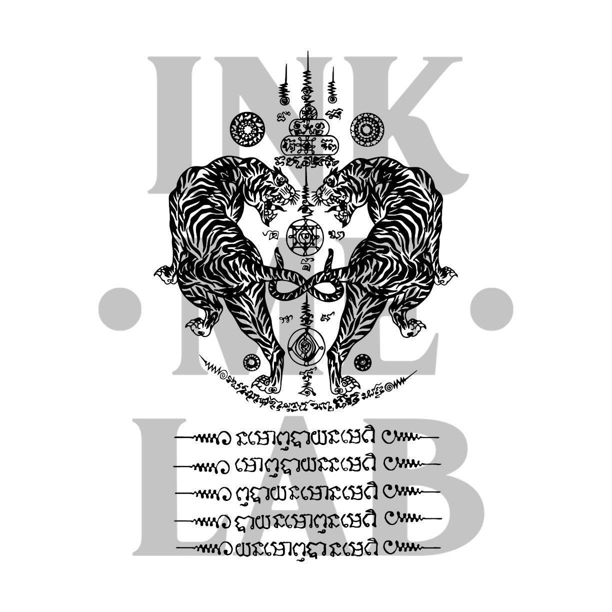 Sak Yant Tattoo by Inkmelab 11x18 , Fruit Ink Tattoo Temporer Bertahan 2-3 Minggu