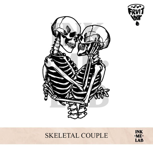 SKELETAL COUPLE | 10 x 7 cm