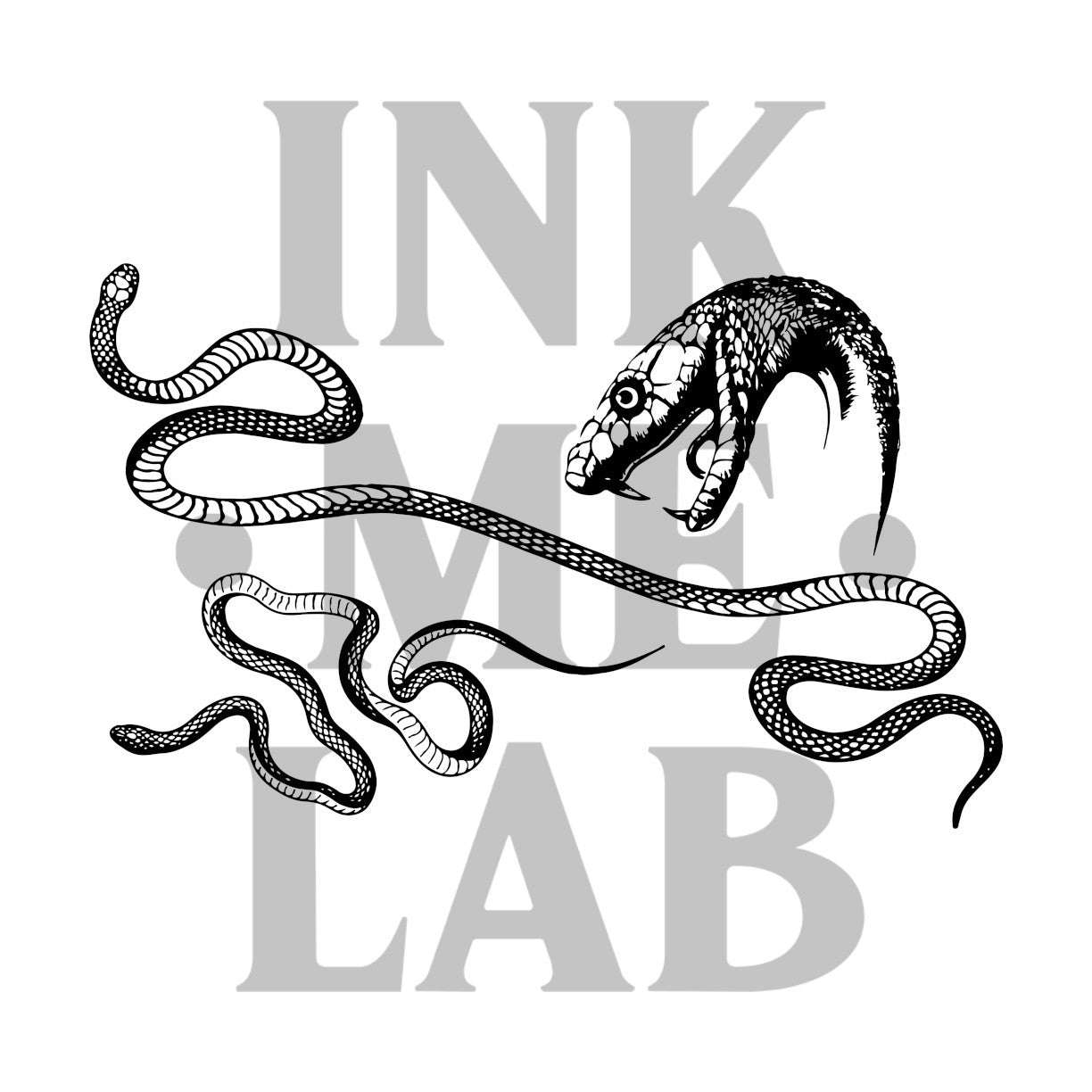 Snake Full Arm Tattoo by Inkmelab 30x18, Fruit Ink Tattoo Temporer Bertahan 2-3 minggu
