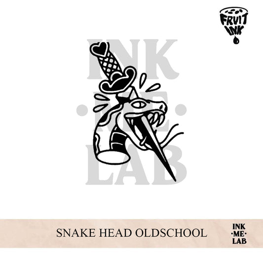 SNAKE HEAD OLDSCHOOL | 8 x 8 cm