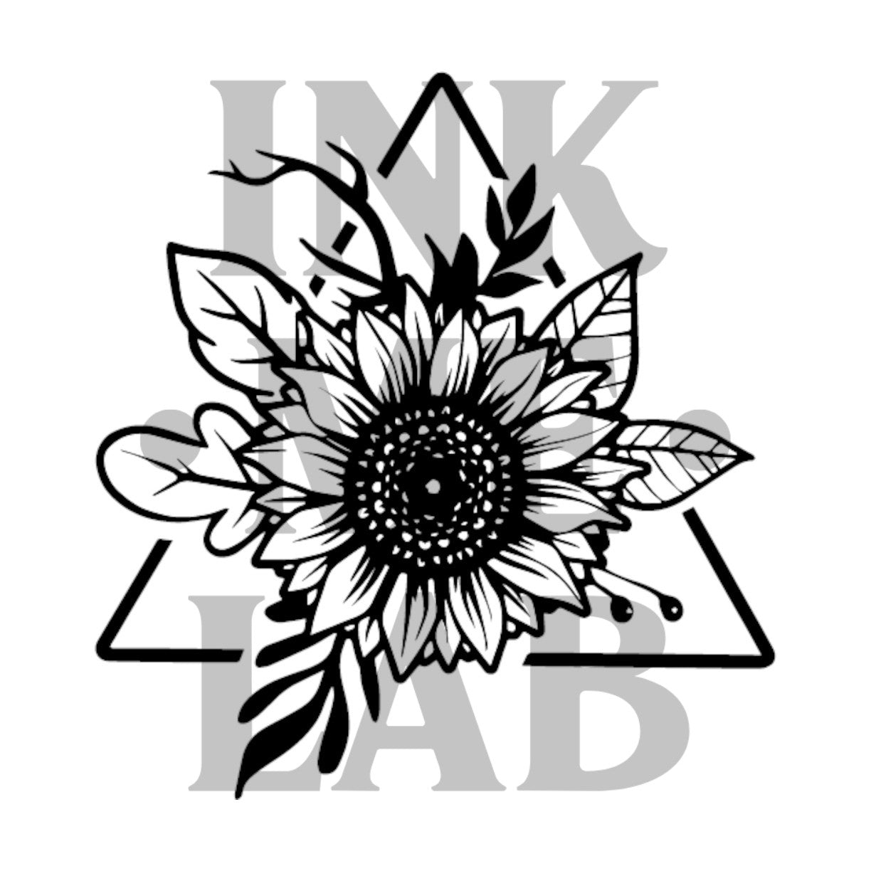 Sunflower Tattoo by Inkmelab 5x5, Fruit Ink Tattoo Temporer Bertahan 2-3 minggu