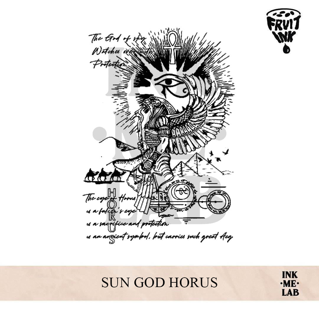 SUN GOD HORUS | 21 x 15 cm
