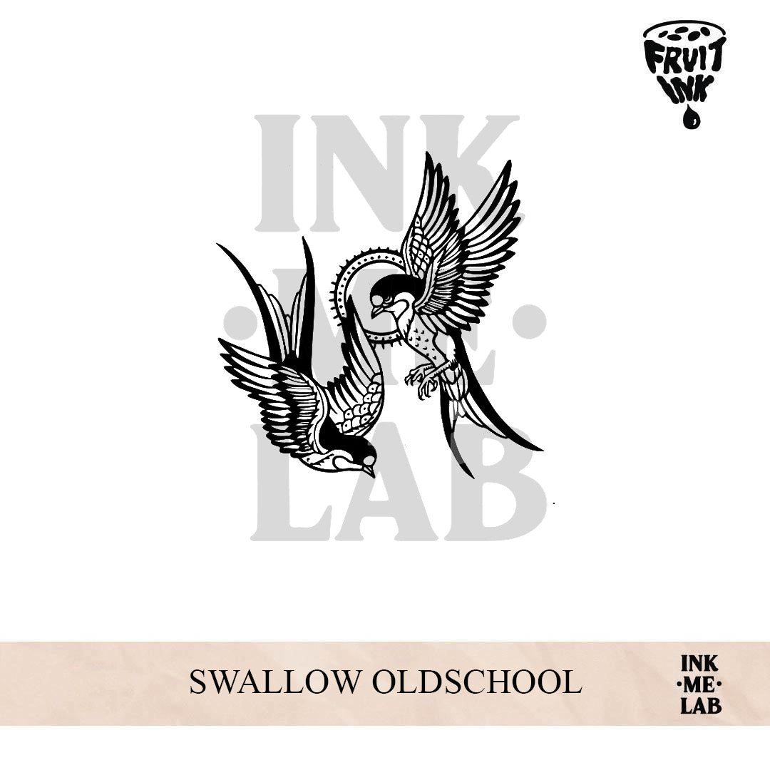 SWALLOW OLDSCHOOL | 8 x 8 cm