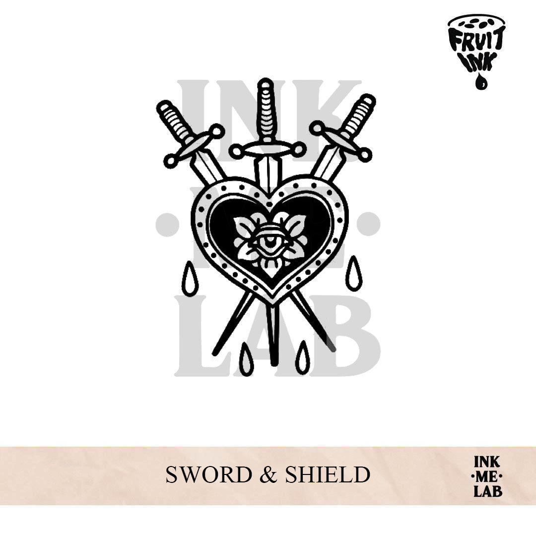 SWORD & SHIELD | 8 x 8 cm