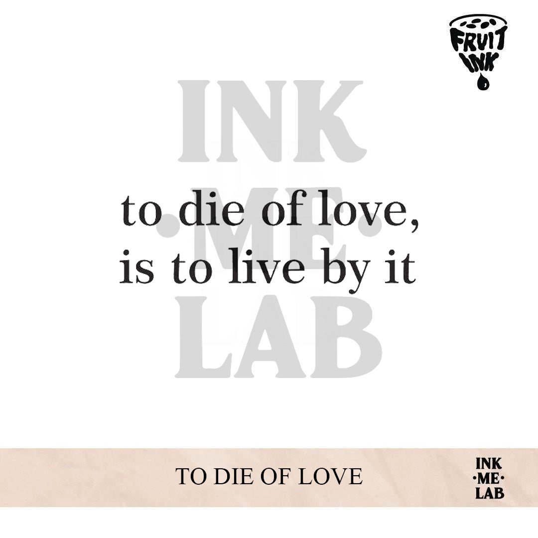 TO DIE OF LOVE | 5 x 5 cm