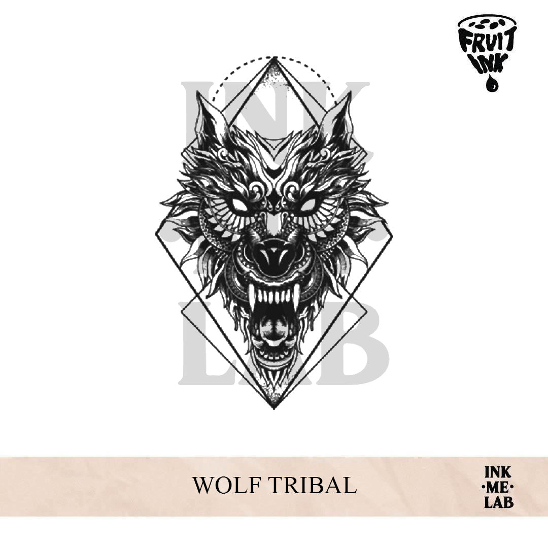 WOLF TRIBAL | 21 x 15 cm