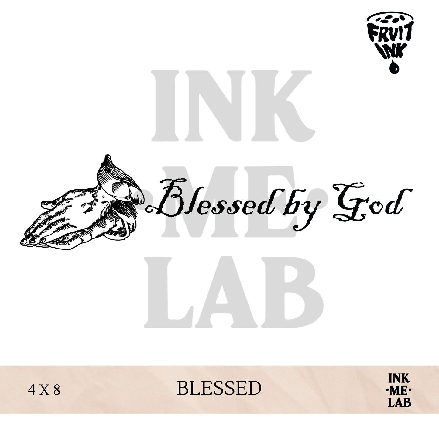 FRUIT INK TATTO 4x8cm BY INKME.LAB