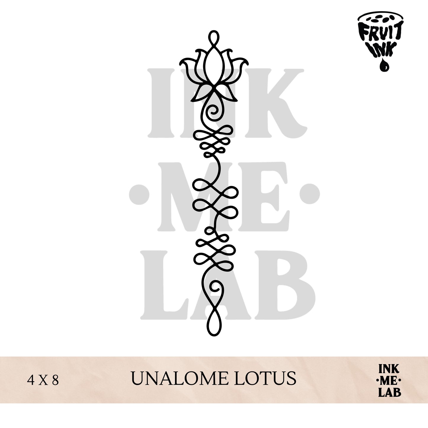 FRUIT INK TATTO 4x8cm BY INKME.LAB