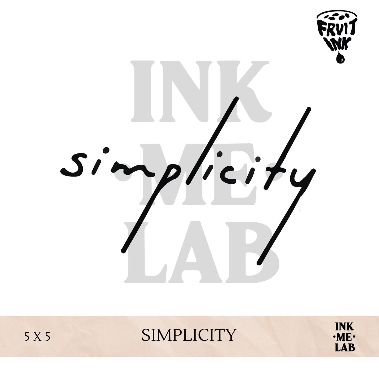 MINI FRUIT INK TATTO 5x5 cm VOL 1 BY INKME.LAB Tato Temporer Temporary