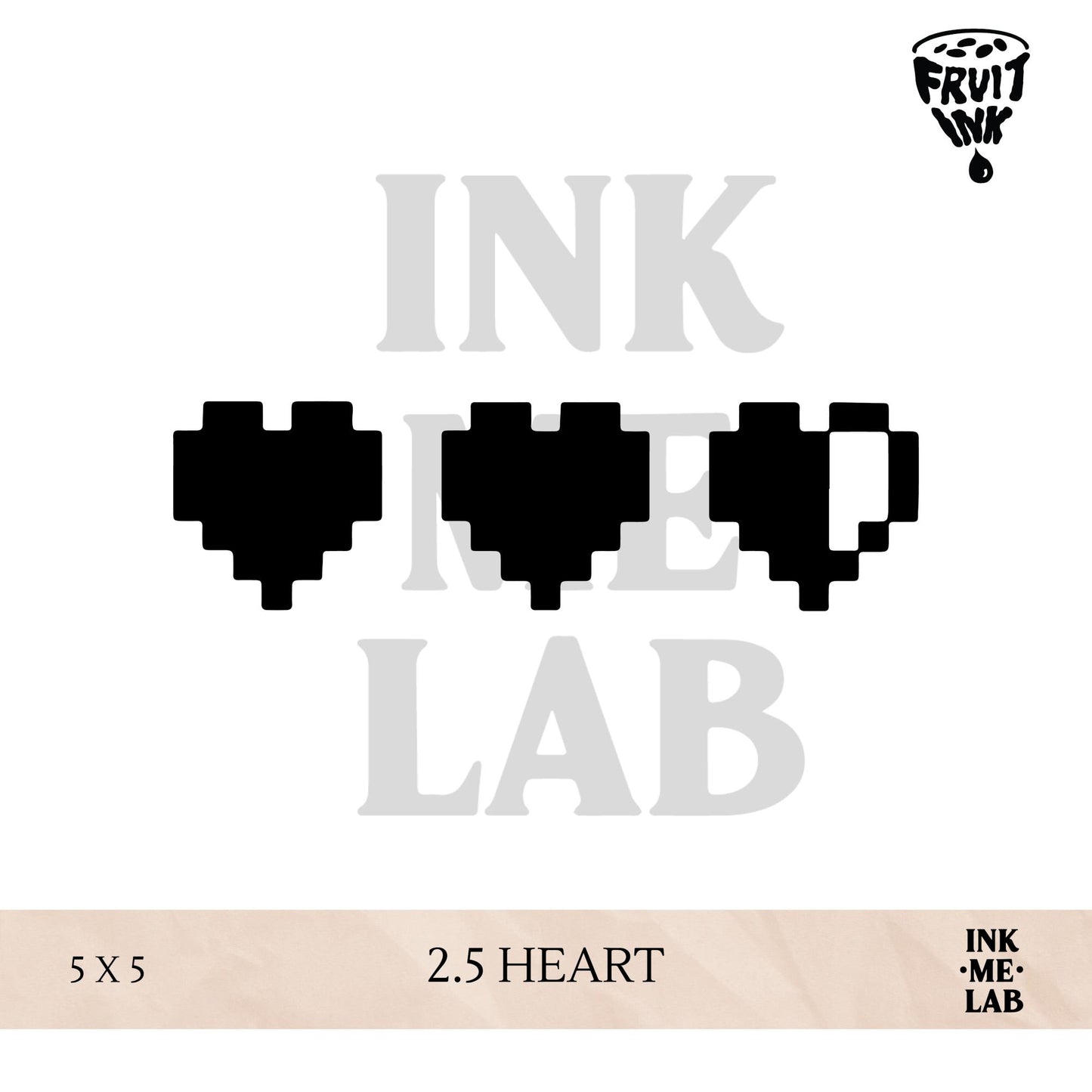 MINI FRUIT INK TATTO 5x5 cm VOL 1 BY INKME.LAB Tato Temporer Temporary