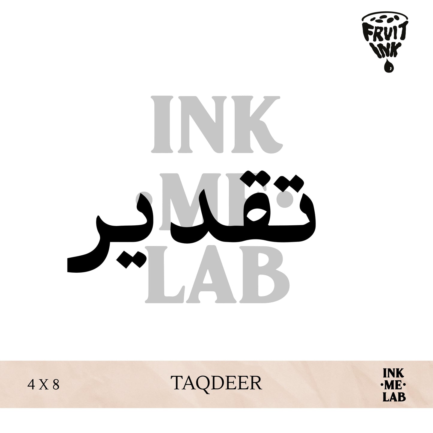 FRUIT INK TATTO 4x8cm BY INKME.LAB