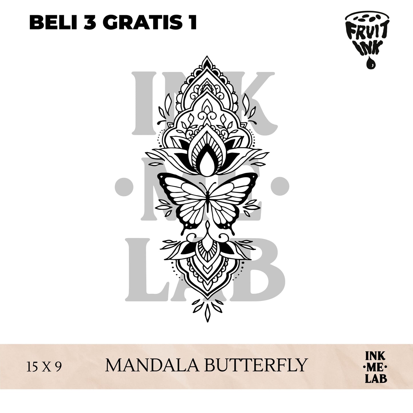 FRUIT INK TATTOO ANIMAL & BOTANICAL COLLECTION
