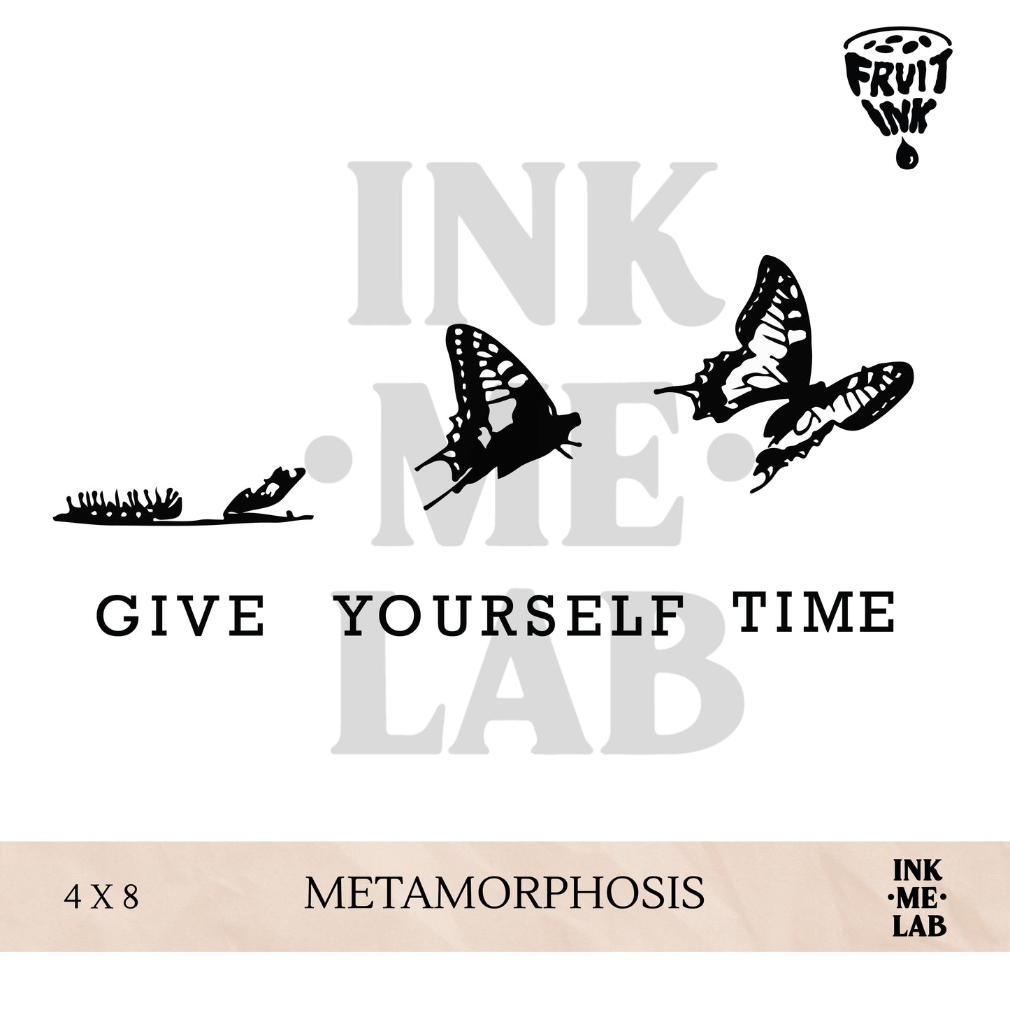 FRUIT INK TATTO 4x8cm BY INKME.LAB