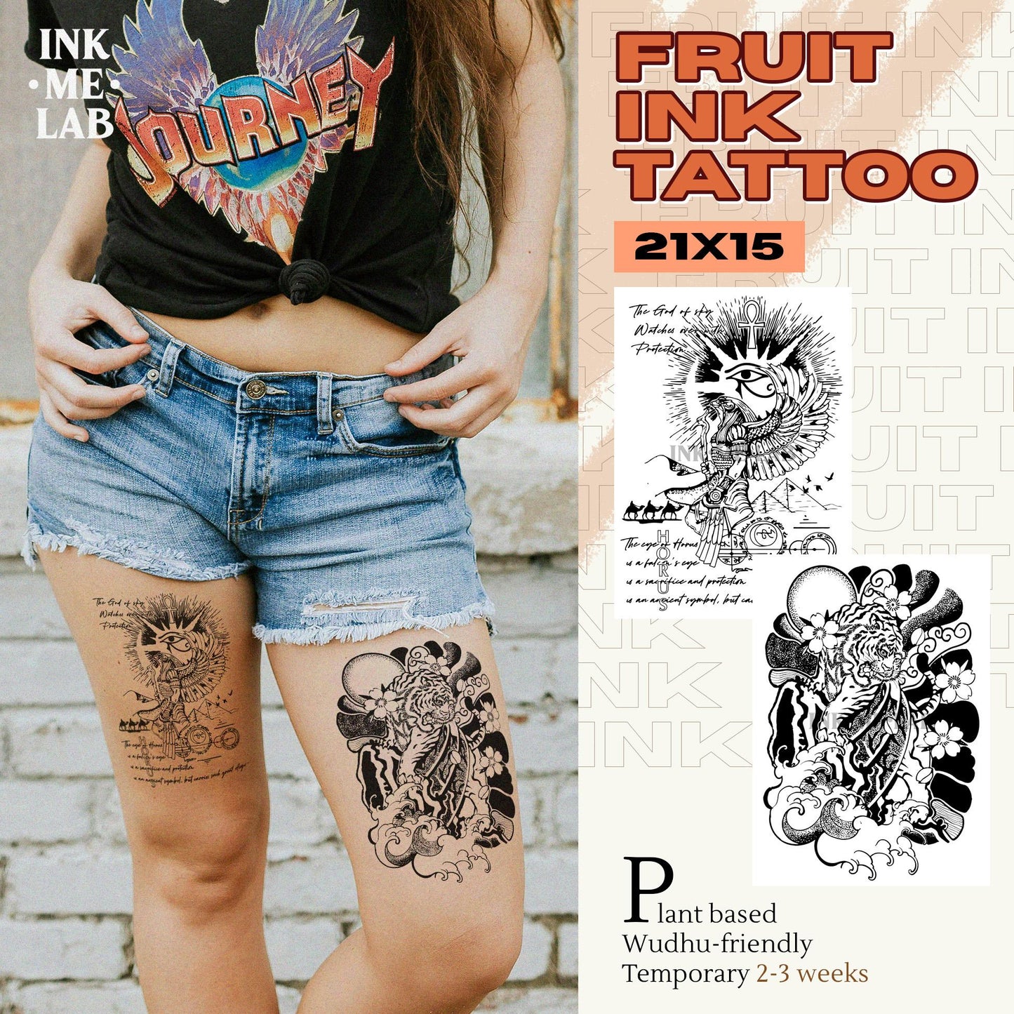 FRUIT INK TATTO 21x15cm BY INKME.LAB Tato Temporer