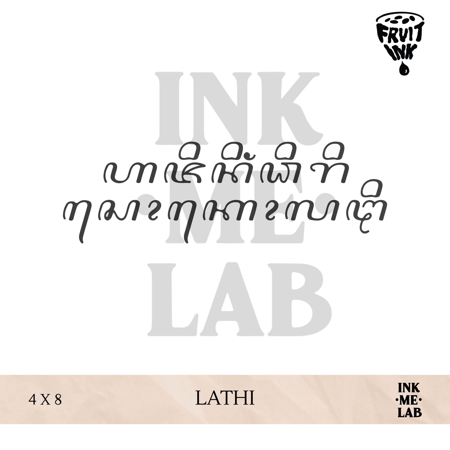 FRUIT INK TATTO AKSARA JAWA COLLECTION