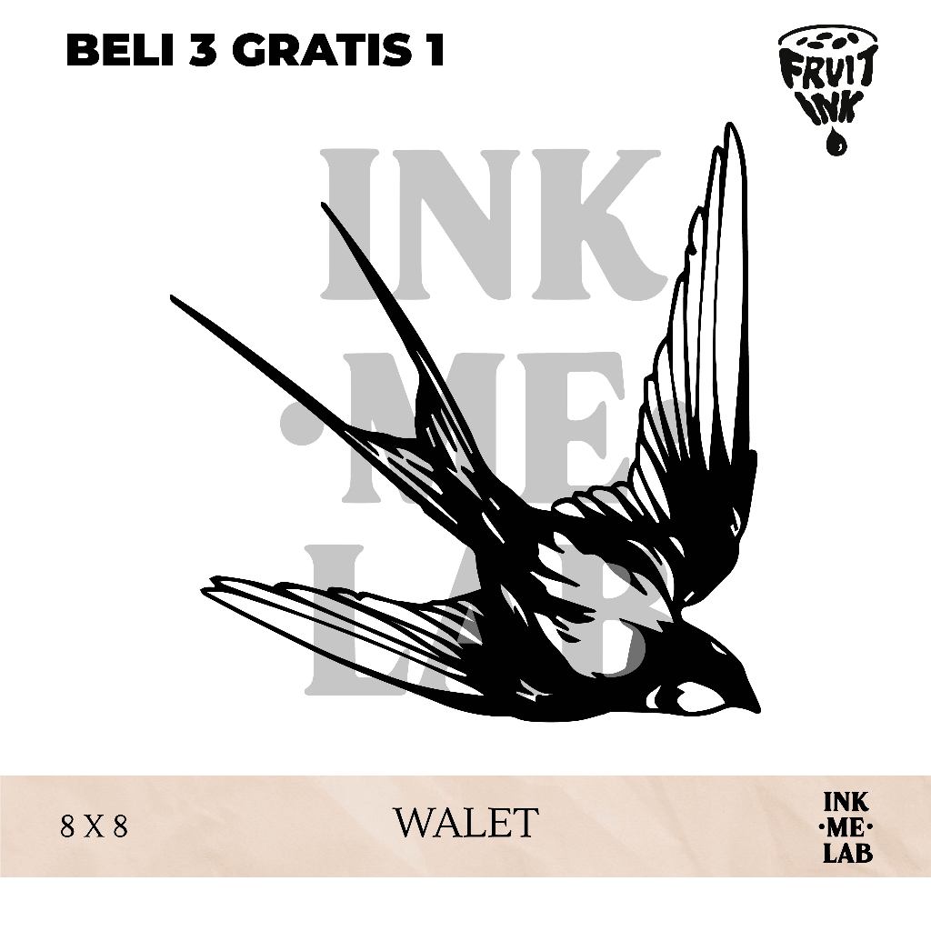 FRUIT INK TATTO 8X8CM BY INKMELAB